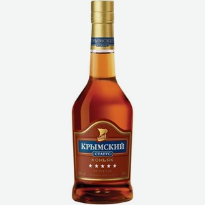 Коньяк Крымский Статус 5-летний ординарный 40% 500мл, 500 мл