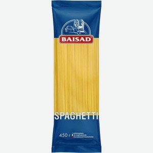 Изделия макаронные Baisad Спагетти вермишель длинная из муки из твердой и высокостекловидной пшеницы 450г, 450 г