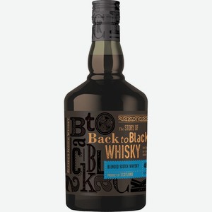 Виски Back to Black Blended купажированный 40% 700мл, 700 мл