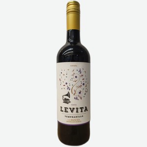 Вино LEVITA Темпранильо ординарное сортовое красное сухое, 0.75л