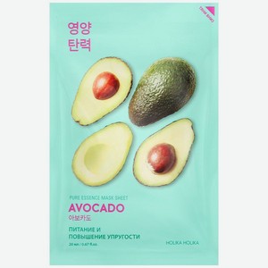 Маска тканевая для лица HOLIKA HOLIKA Pure Essence Авокадо смягчающая, 23мл