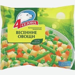 Овощи Д/жарки С/м Весенние С/м 4 Сезона 400г
