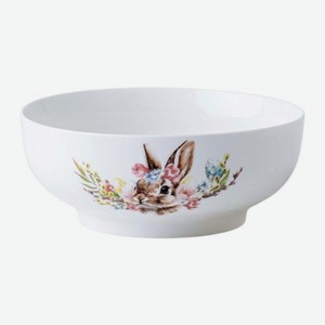 Салатник фарфоровый Заяц 20см