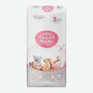 Подгузники 3M 6-11кг Nani 52шт