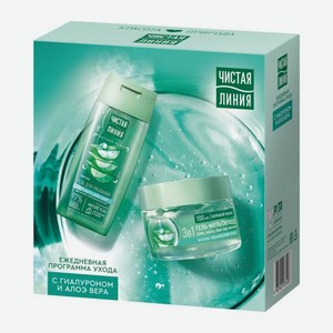 Подарочный набор Чистая линия Гель для умывания 100мл + Гель для лица 3в1 100мл в ассортименте