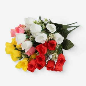 Букет искусственных цветов Розы Маркет 30см, 10шт