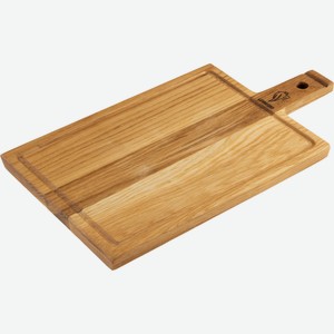 Доска 41*21*2 см с ручкой (дуб)