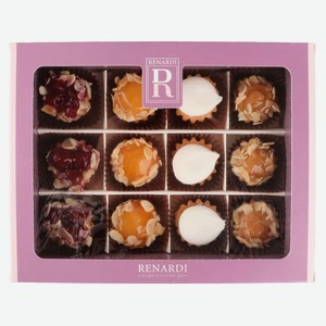 Набор песочных пирожных RENARDI ассорти из 12 тарталеток охлажденные, 225 г