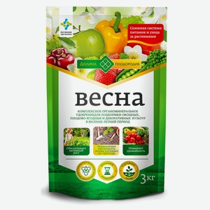 Удобрение универсальное «Долина плодородия» Весна органоминеральное, 3 кг