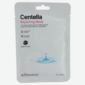 Маска для лица Kormesic восстанавливающая с экстрактом центеллы тканевая 1шт, 1 шт