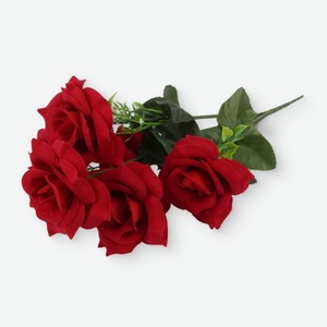 Букет искусственных цветов Розы Маркет 45см, 7шт