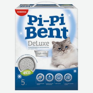 Наполнитель Pipibent Deluxe Magic White комкующийся для кошачьего туалета, 5л