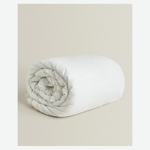 ZARA HOME Летнее пуховое одеяло с наполнителем из микрофибры 220 x 220 см, цвет: Белый, размер: 220 x 220 см