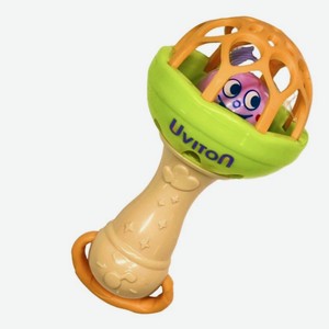 UVITON Погремушка для новорожденных с мягкой вставкой, 1 шт.