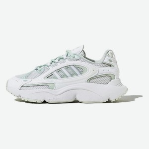 ADIDAS ORIGINAL Кроссовки Ozmillen Толстоподошвенные Low Top Белый/Льняной зеленый Унисекс, Размер 36⅔
