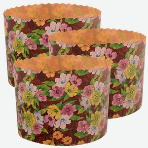 Форма для кулича бумажная  Пасхальная . Набор 3 шт. Диаметр