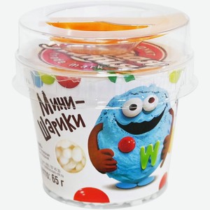 Мороженое Чистая Линия Мини-Шарики с ароматом ванили 12% БЗМЖ 65г, 65 г