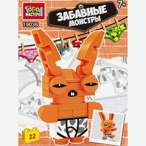 Конструктор Город мастеров Забавные монстры развивающий для детей в ассортименте, 1шт., 40 г