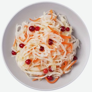 Капуста Global Village квашеная с морковью и клюквой 500г, 500 г