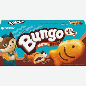 Пирожное Orion Бунго бисквитное с двойной начинкой крем с шоколадом и моти, 120г, 120 г