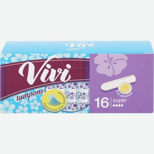 Тампоны VIVI Super без аппликатора, Россия, 16 шт
