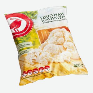 Цветная капуста Ашан замороженная, 400 г