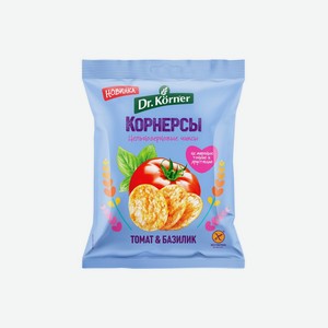 Корнерсы Dr.Korner цельнозерновые Кукурузно-рисовые с томатом и базиликом 50 г