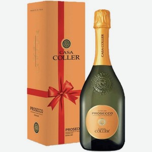 Вино игристое Casa Coller Prosecco белое брют 11%, 750мл
