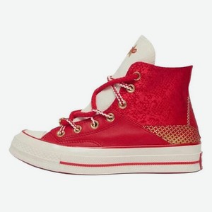 CONVERSE Кроссовки Chuck 70 Hi Chinese New Year Enamel Red Snakeskin, Размер 42