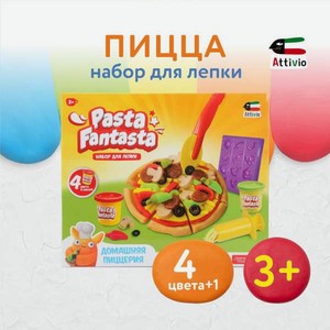 Тесто для лепки Attivio Пицца 4 цв.