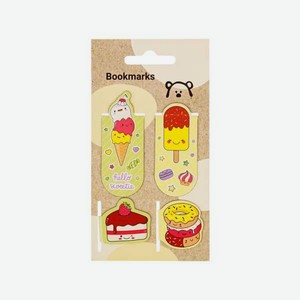 Магнитная закладка Meshu для книг и учебников 4 шт.