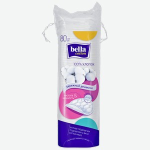Диски ватные БЕЛЛА КОТТОН, 80 шт.