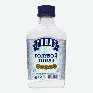 Настойка горькая ГОЛУБОЙ ТОПАЗ 38% 0,1Л, 0,1