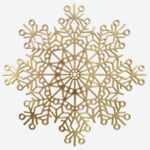 Салфетка сервировочная снежинка новогодняя в ассортименте