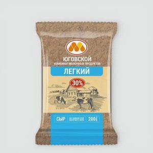 Сыр 30% «Юговской» Легкий, 200 г