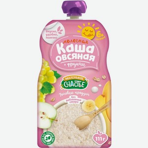 Каша Маленькое счастье молочная рисовая с 9месяцев овсяная/с 6месяцев 111г в ассортименте