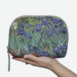 МАХАОН Косметичка женская большая кожаная, зеленый, синий