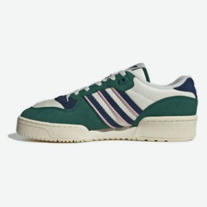 ADIDAS ORIGINAL Кроссовки Rivalry Anti-Slip Wear-Resistant Low-Top Skateboard Shoes Green White, Размер 36⅔