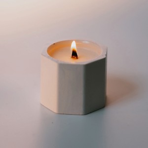 МАНУФАКТУРА БАЛИЧЕВЫХ Свеча в стакане из гипса  Лимончелло крем , 1 шт.