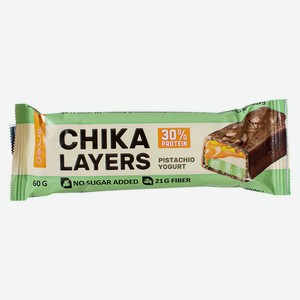 Батончик LAYERS CHIKALAB глазированный со вкусом Фисташковый