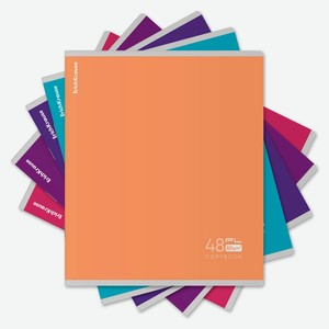 Тетрадь общая ErichKrause А5+ в клетку с полями 48 л, 1 шт в ассортименте