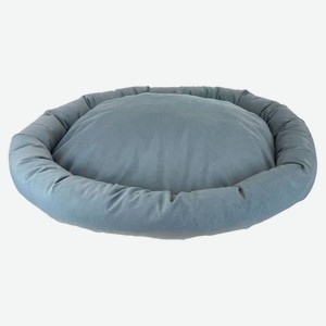 Лежак для животных HOMEPET Микровелюр Silver №2, 70х53х10 см