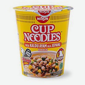 Лапша быстрого приготовления Nissin с куриным вкусом Индонезия, 67 г