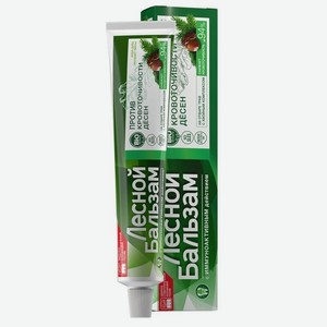 Зубная паста Лесной Бальзам Против кровоточивости десен Экстракт коры дуба и пихты, 75 мл