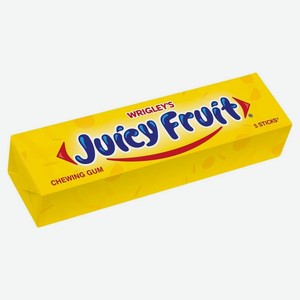 Резинка жевательная Juicy Fruit со вкусом фруктов без сахара, 13 г