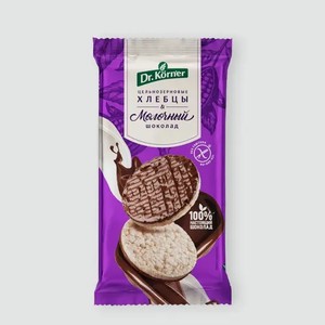 Хлебцы хрустящие «Dr Korner» Рисовые с молочным шоколадом, 67 г