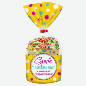 Кулич Пасхальный «Аютинский Хлеб» Кекс Сдоба праздничная с карамельной начинкой, 130 г