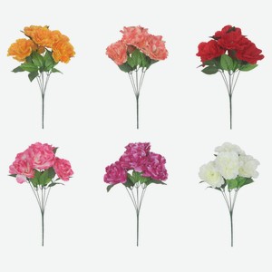 Цветок искусственный Actuel Пион куст 44 см, 1 шт в ассортименте