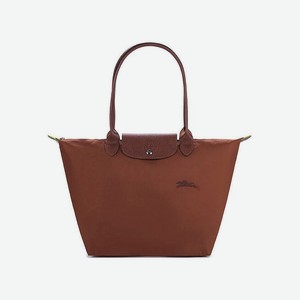LONGCHAMP Сумка Le Pliage Green Canvas With Leather Canvas Bag Large Size Women s Brown, Коричневый