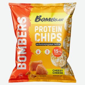Чипсы цельнозерновые Bombbar Нежный сыр протеин 15% без глютена, 50 г